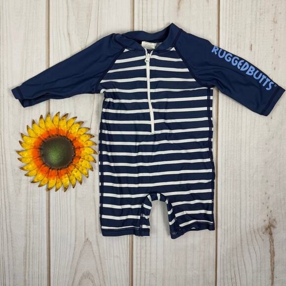 rugged butts long sleeve one piece rash guard 3-6M‎ - Picture 1 of 3